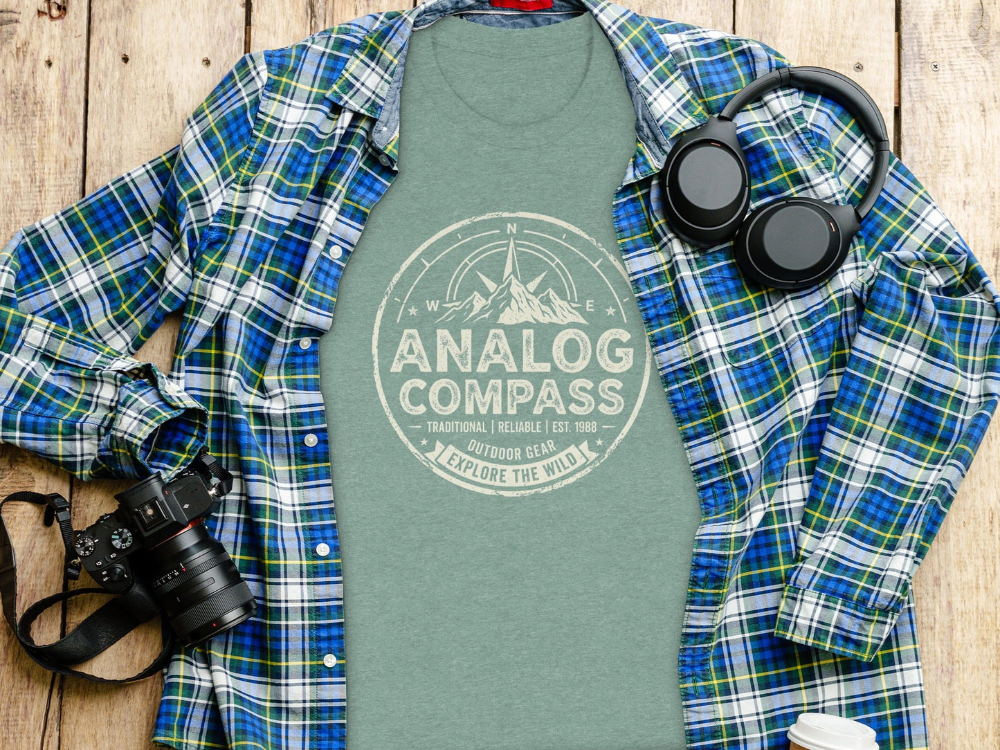 Analog Compass Heritage: The Explorer's Adventure Tee