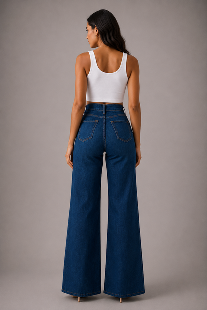 Westside Icon Wide Leg Jean Dark Wash