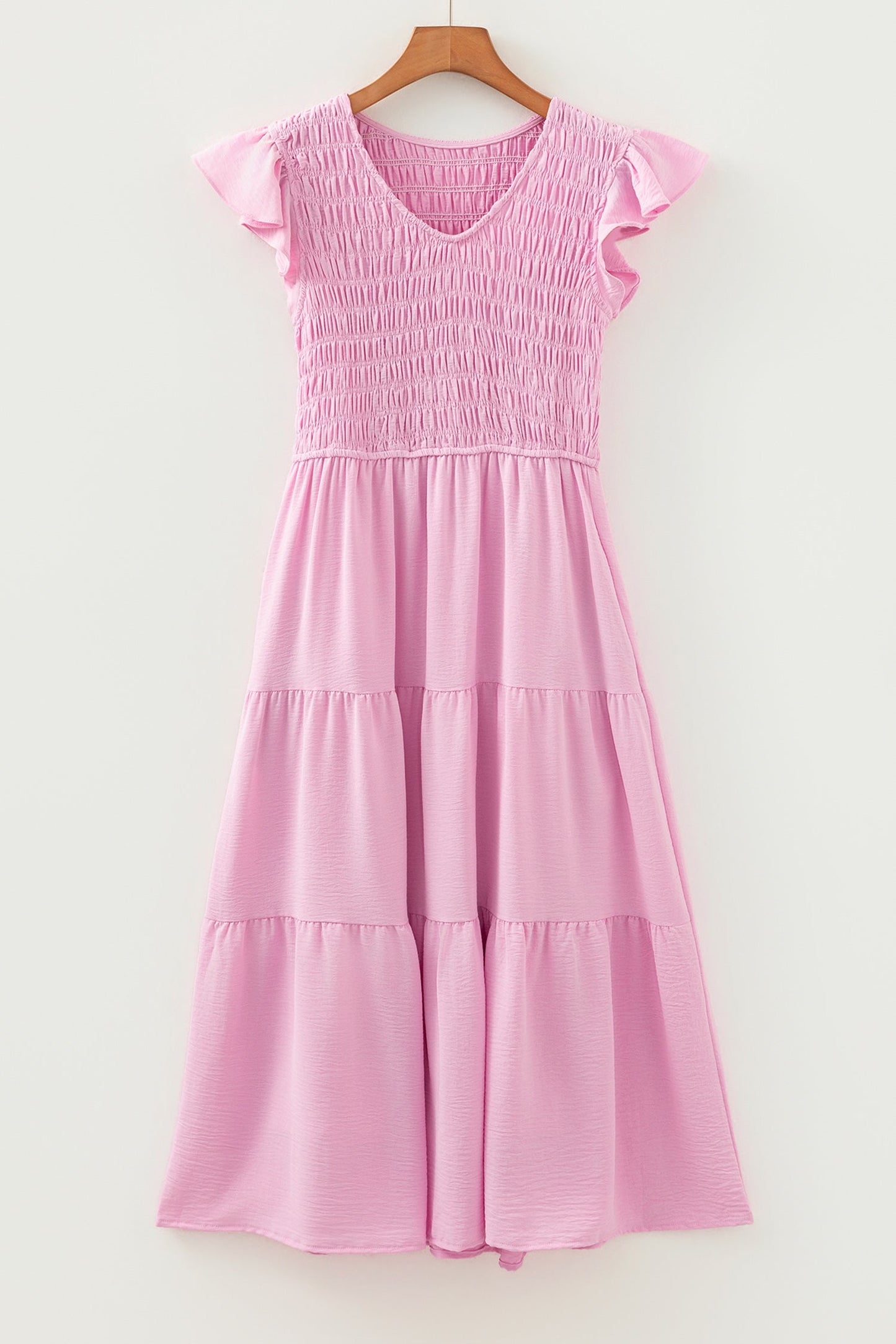 Treasure Flare Tiered Midi Dress