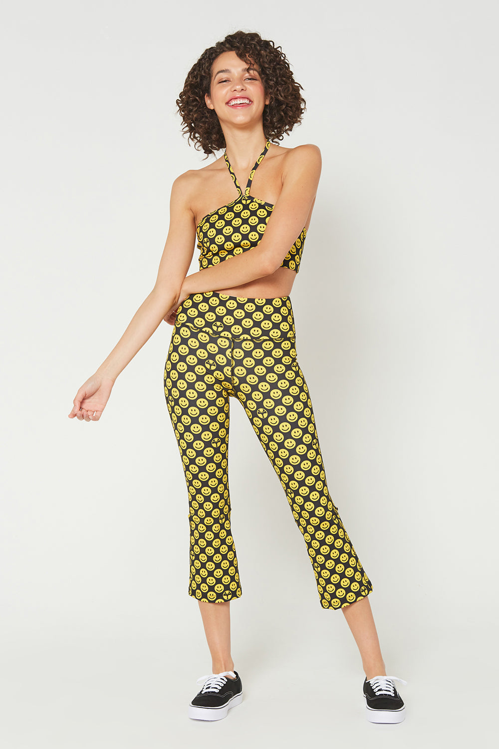 Flare Crop Leggings Made in USA