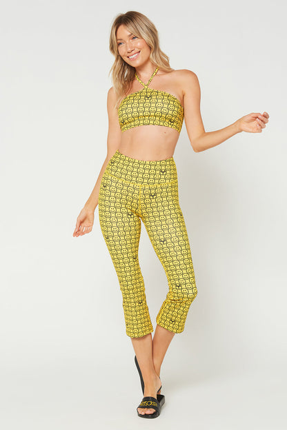 Flare Crop Leggings Made in USA