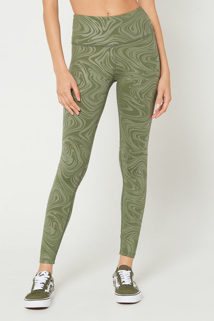 Metallic Marble Leggings Made in USA