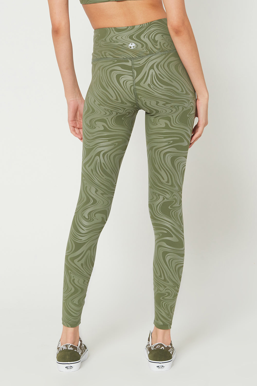 Metallic Marble Leggings Made in USA