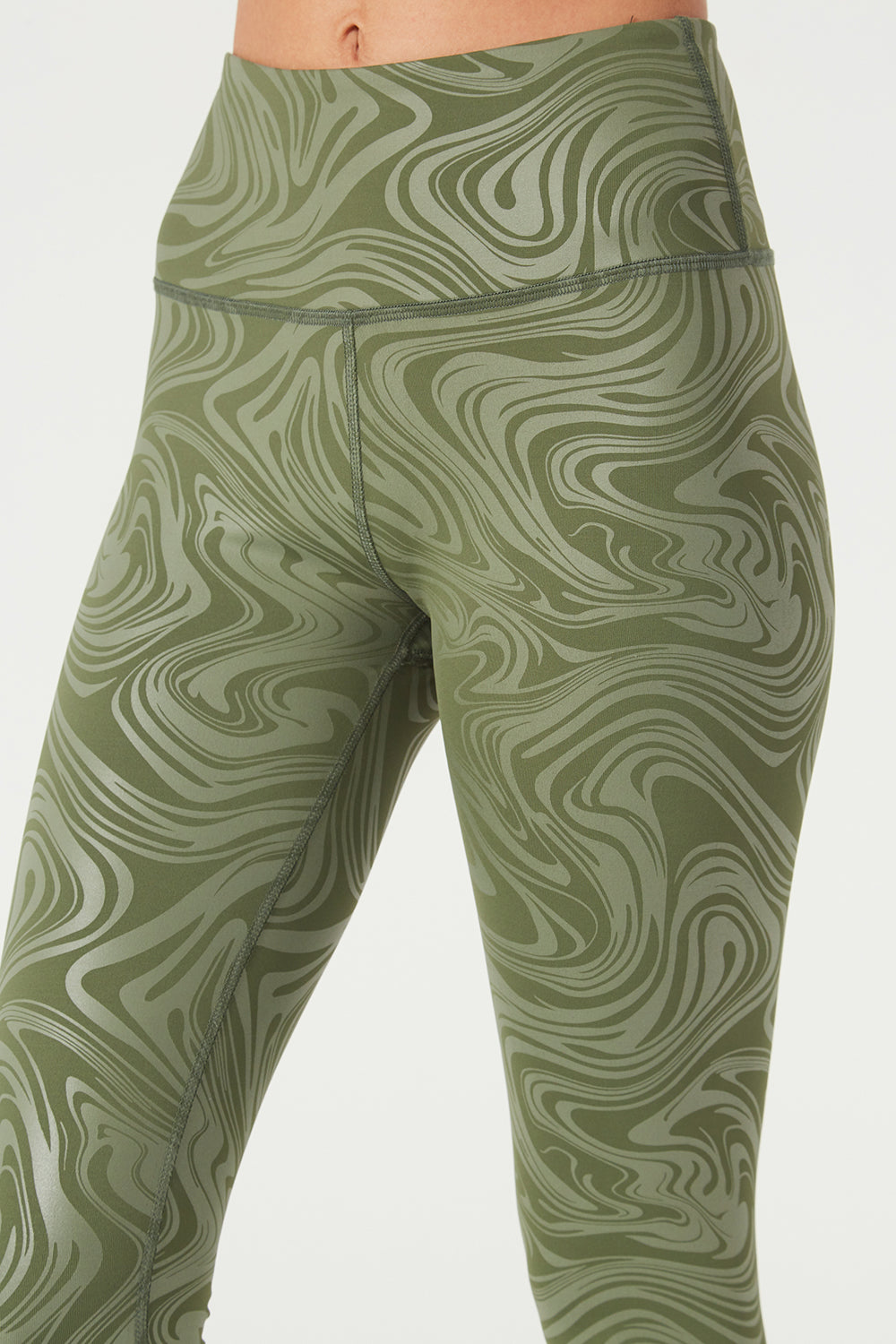 Metallic Marble Leggings Made in USA