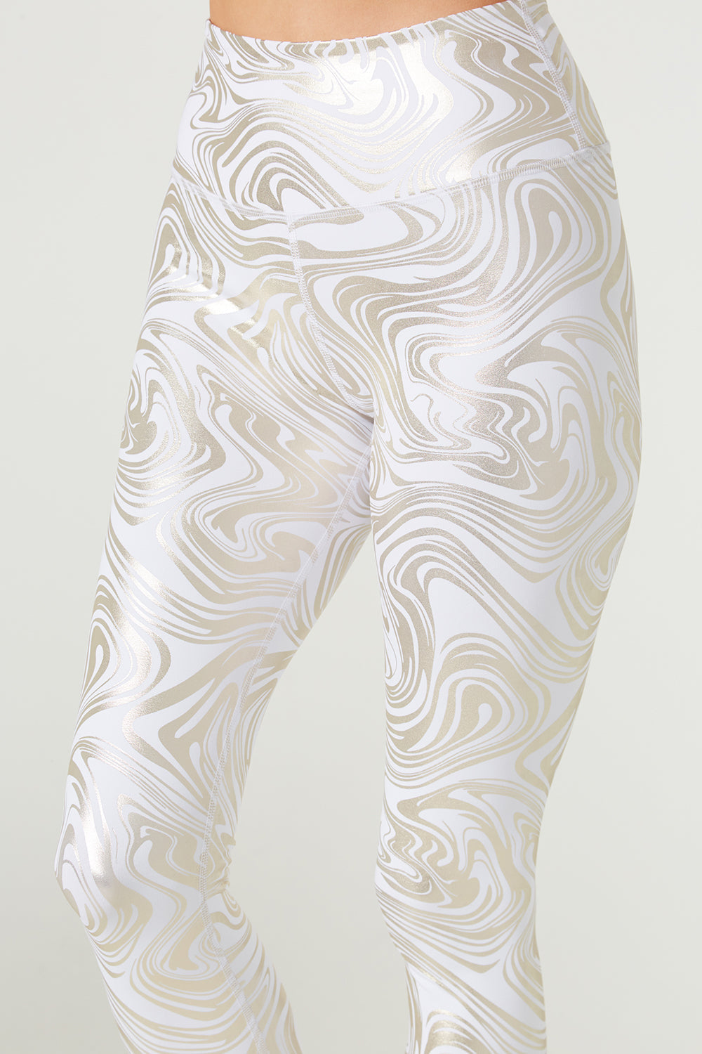 Metallic Marble Leggings Made in USA