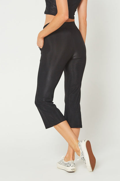 Ribbed Pocket Crop Pants Made in USA