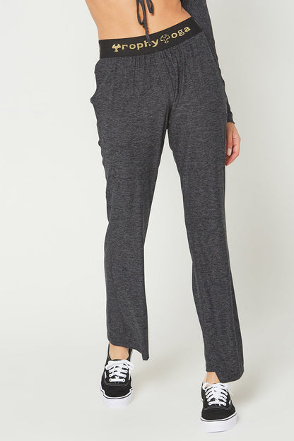 Light Heather Logo Relaxed Pants Made in USA