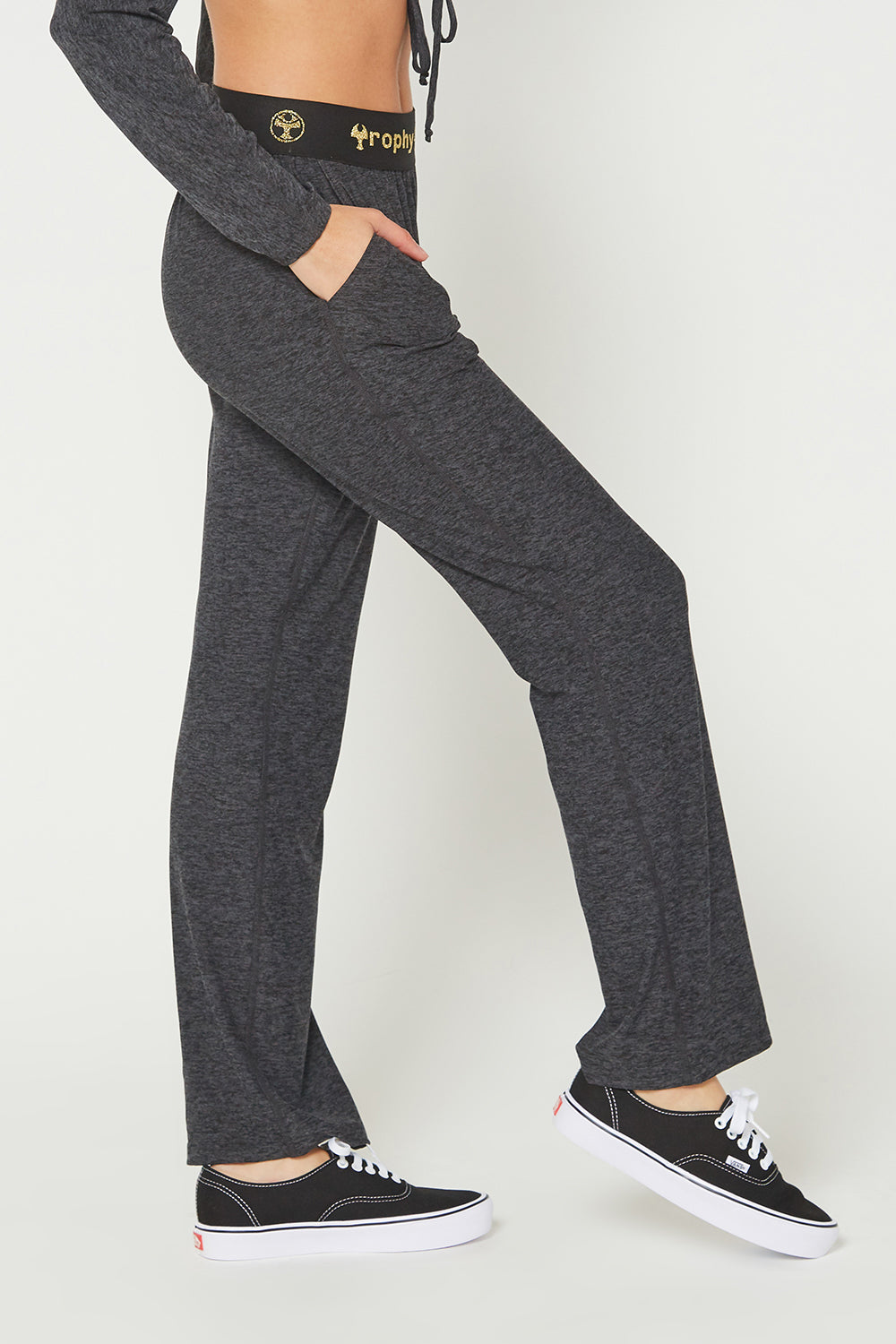 Light Heather Logo Relaxed Pants Made in USA