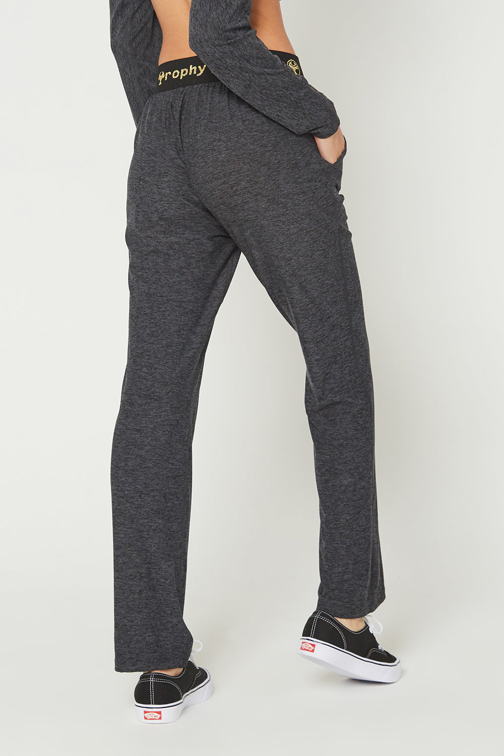 Light Heather Logo Relaxed Pants Made in USA