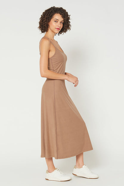 Cross Back Strap Maxi Dress Made in USA