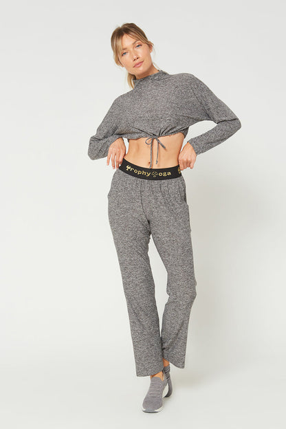 Light Heather Logo Relaxed Pants Made in USA