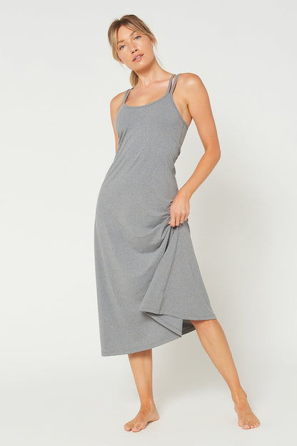 Cross Back Strap Maxi Dress Made in USA