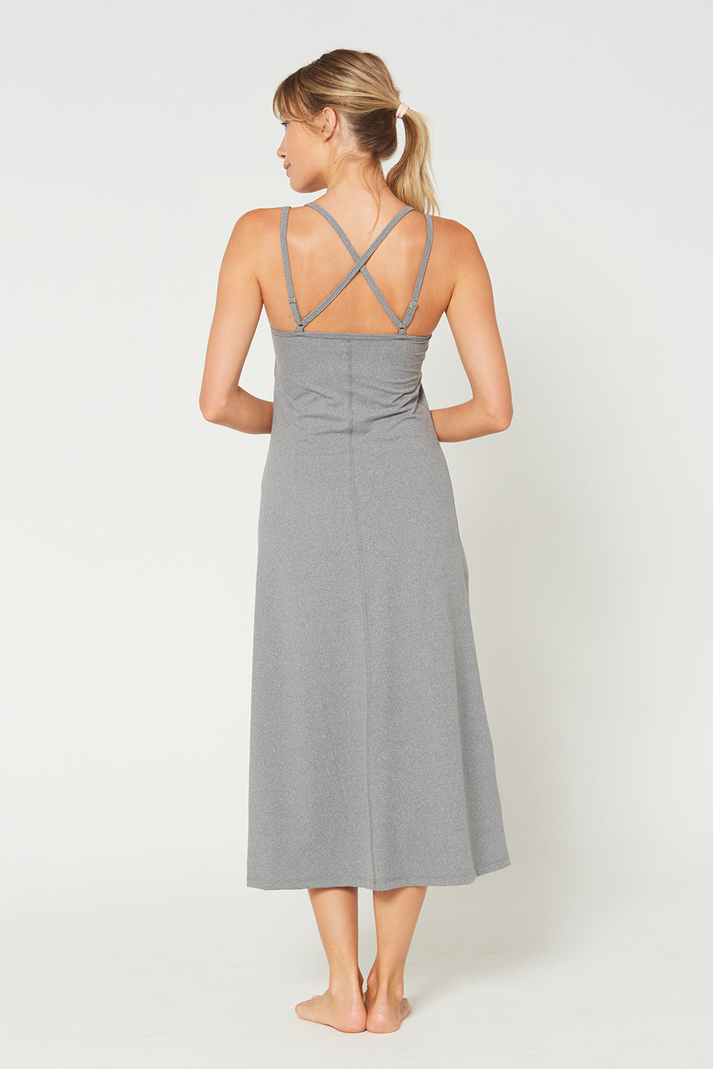 Cross Back Strap Maxi Dress Made in USA