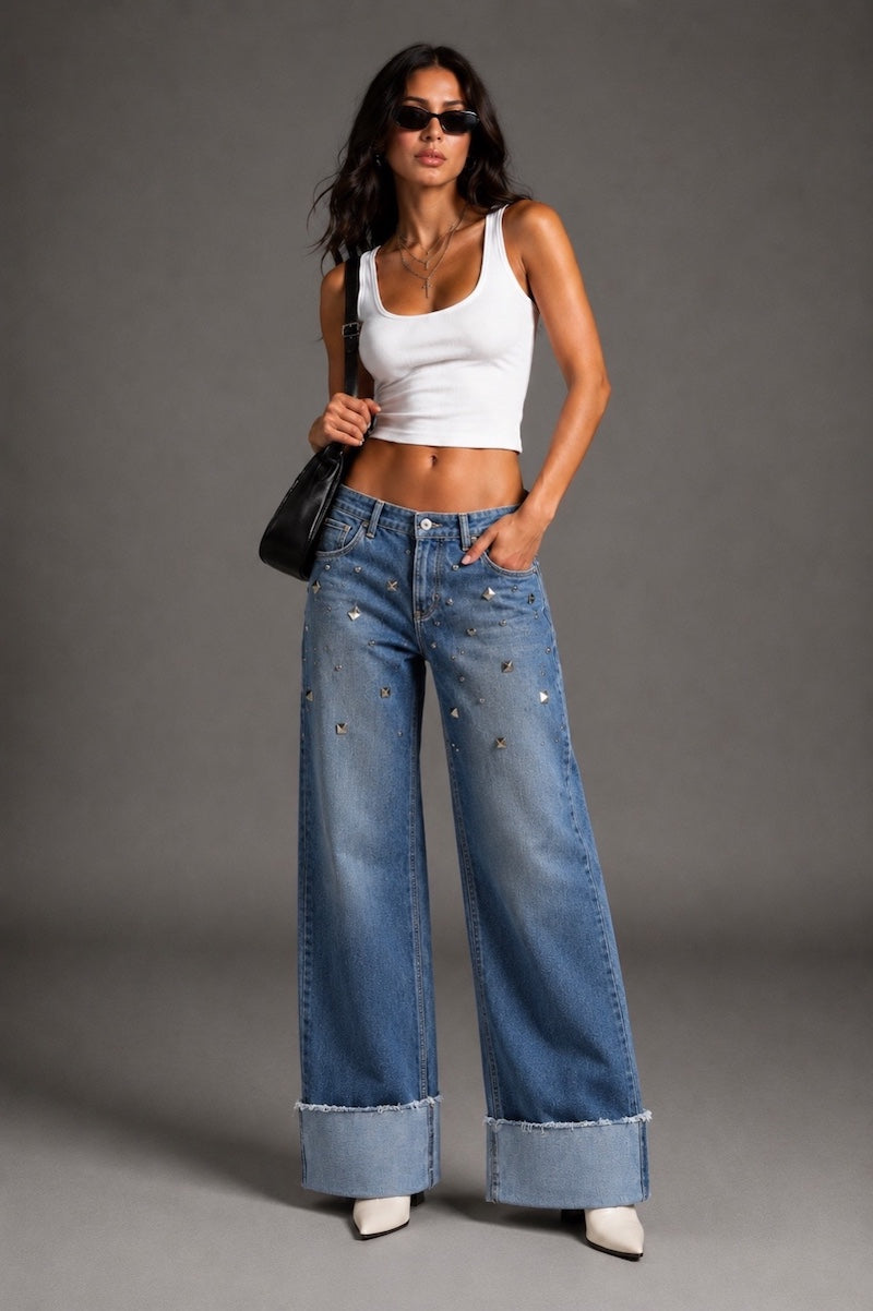 Silver Static Low Rise Jean- Medium Wash