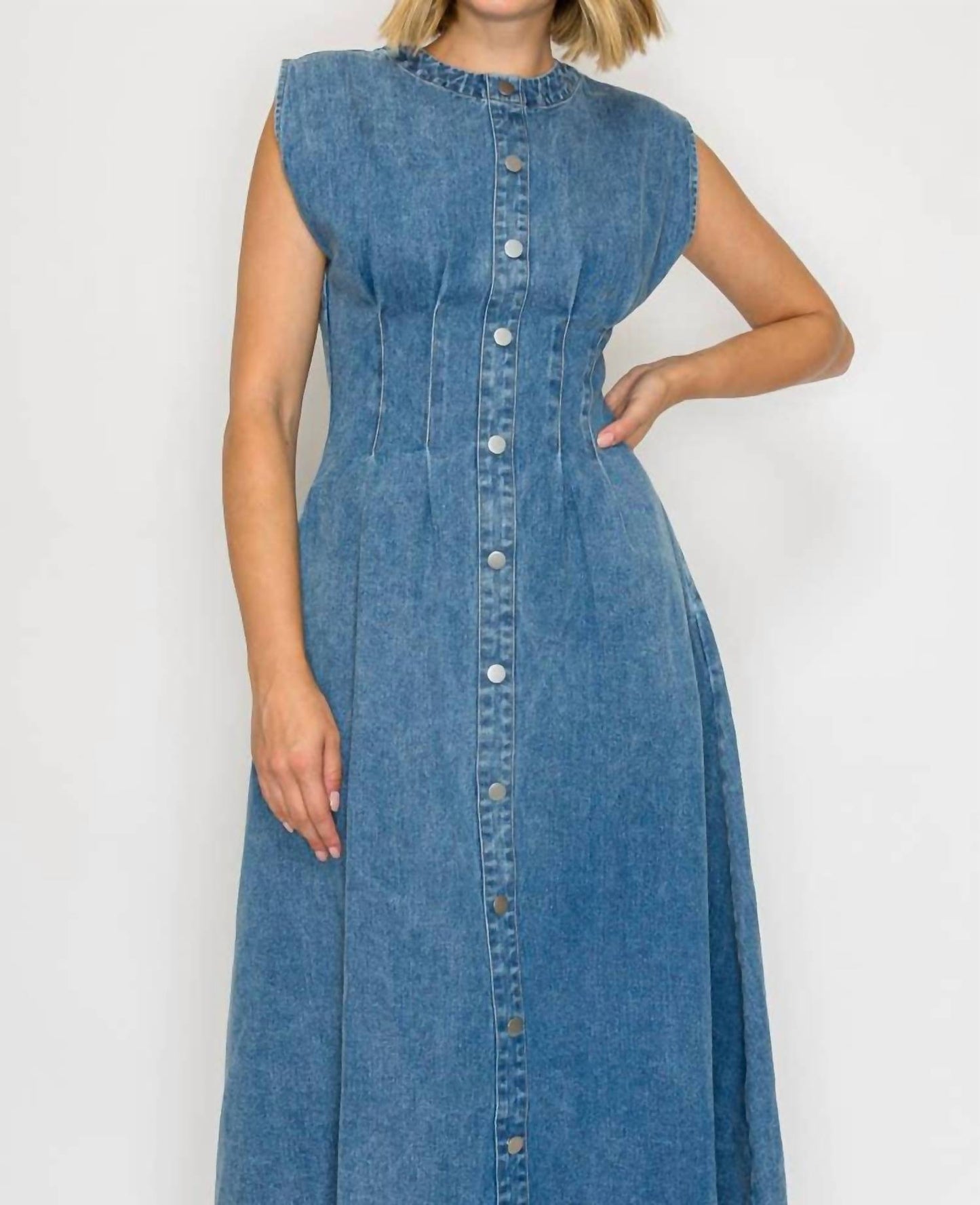 Timeless Button Down Midi Dress