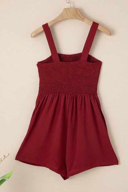 Marlowe Casual Smocked Sleeveless Romper