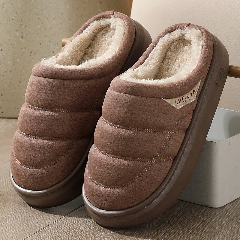 Cozy Plush House Slippers – Thick-Sole, Unisex