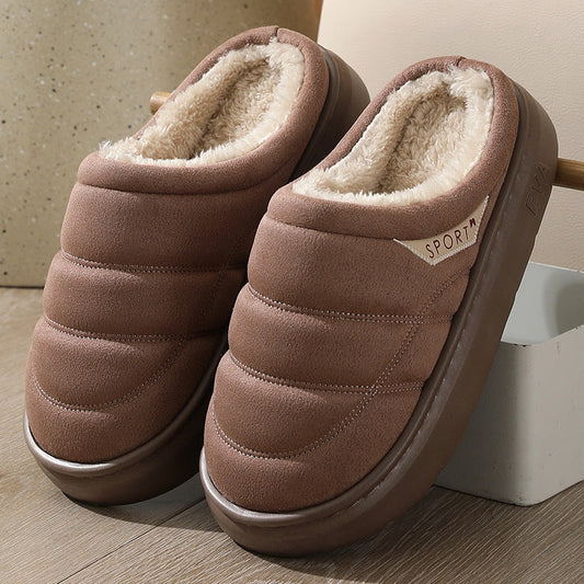 Cozy Plush House Slippers – Thick-Sole, Unisex