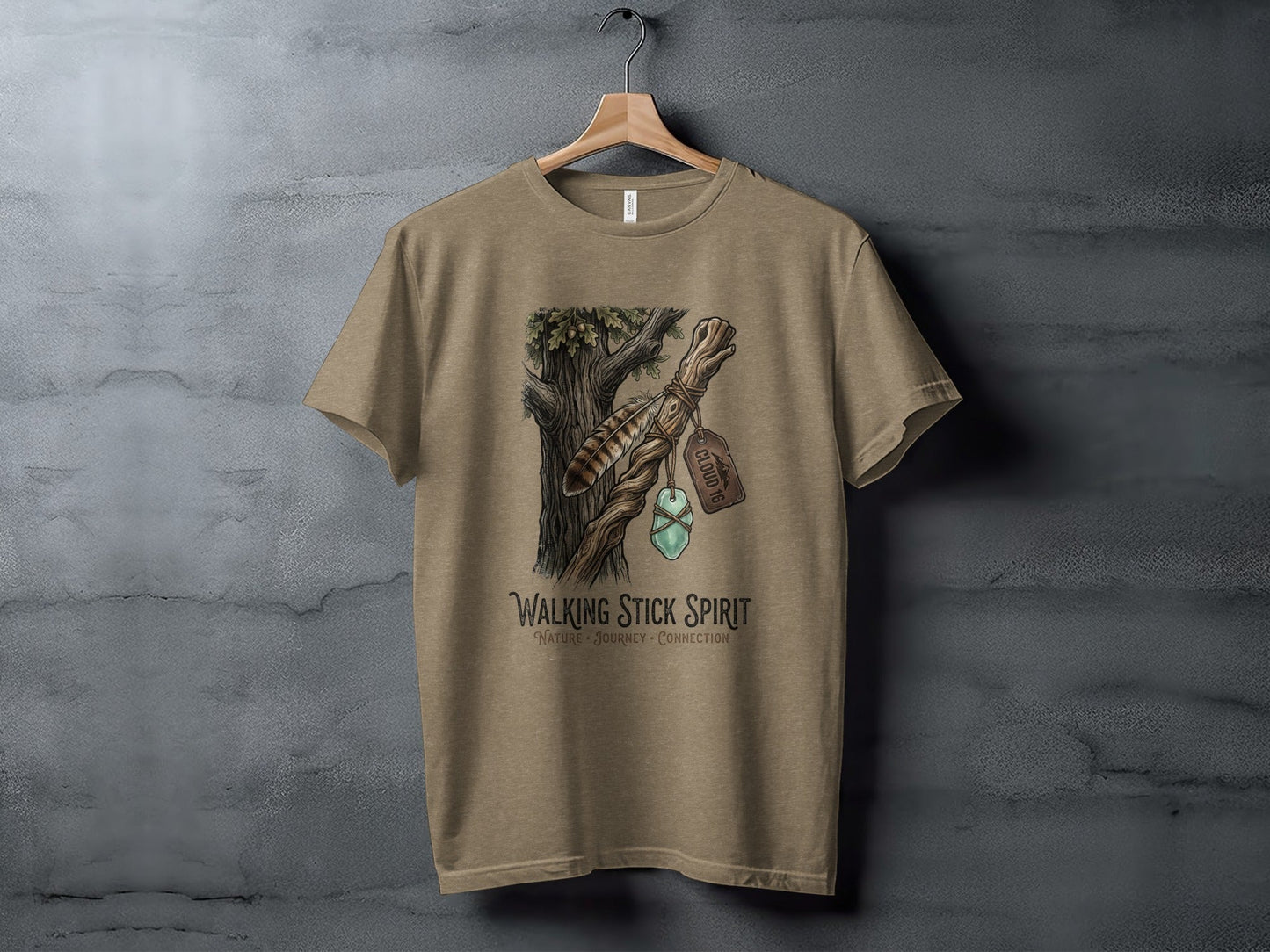 Heritage Walking Stick Spirit: Journey Nomad Tee