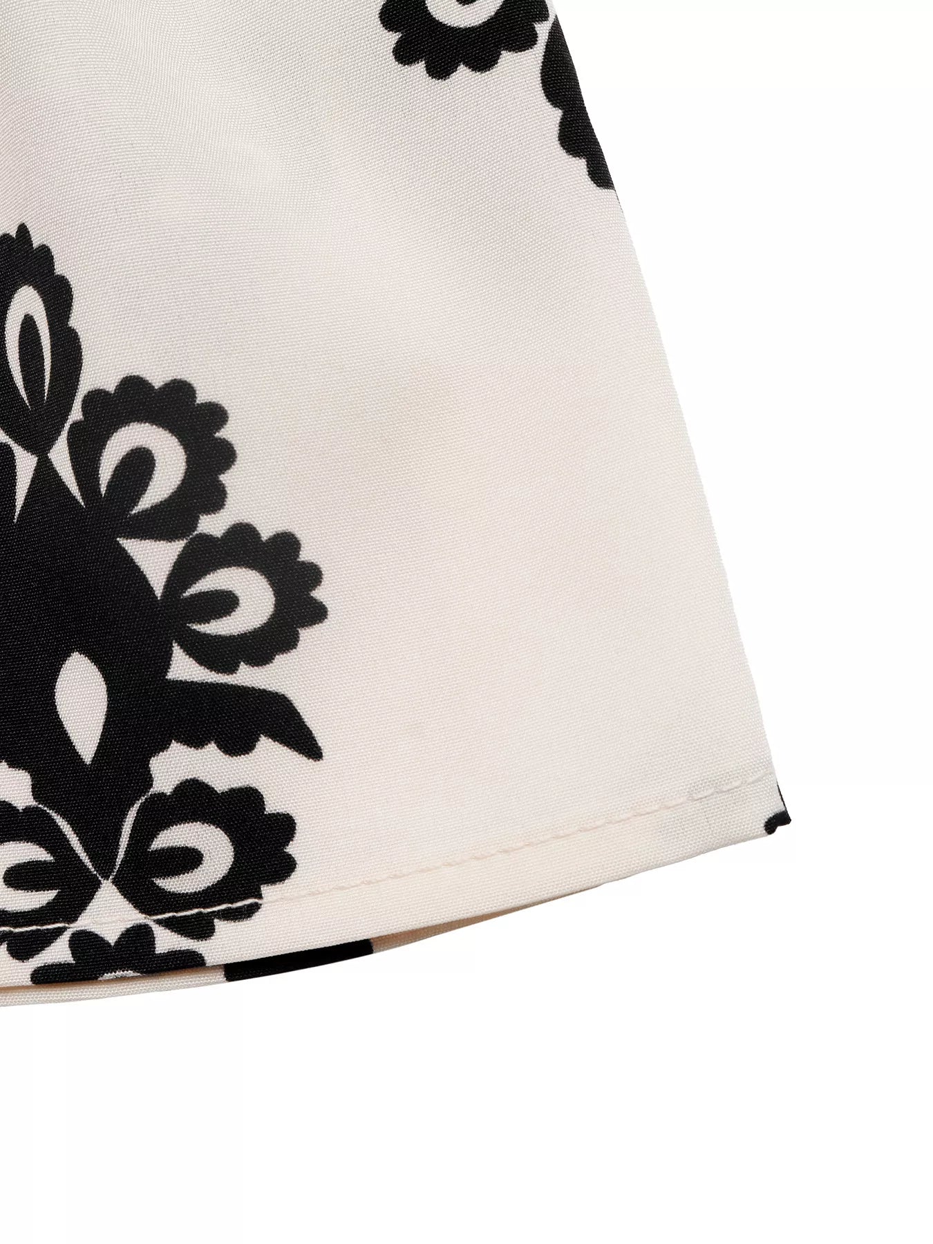 Printed Smocked Waist Shorts