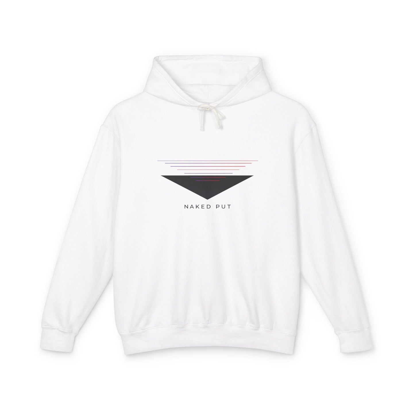 Naked Put Hoodie — Lightweight Hooded Sweatshirt with 'naked put' Graphic