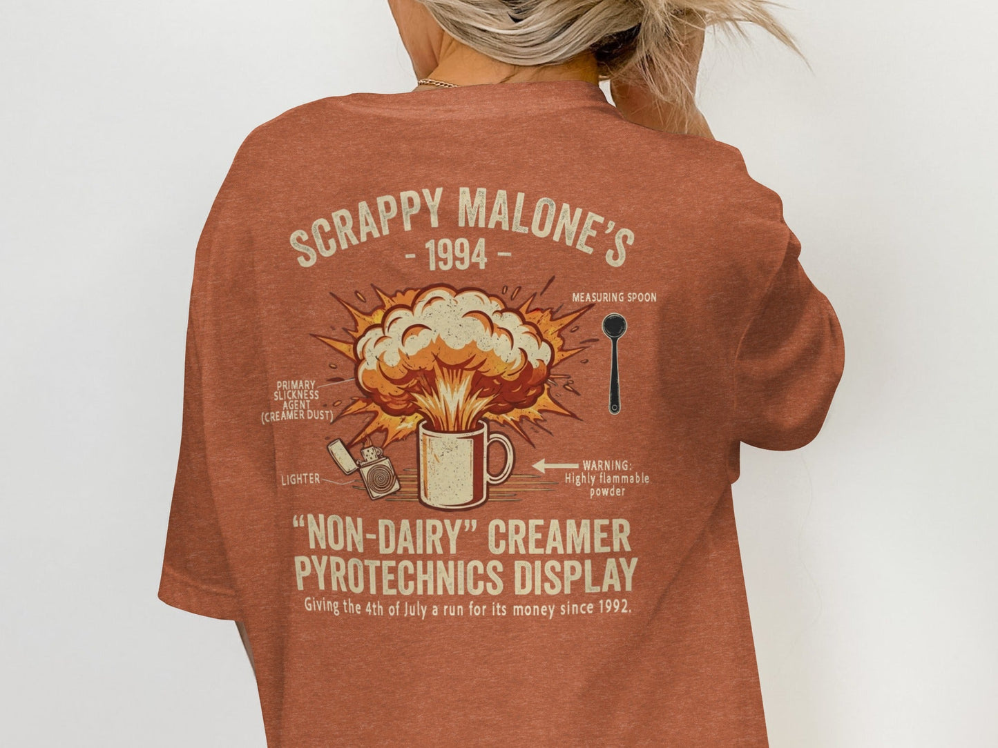 Scrappy Malone's Creamer Pyrotechnics Tee - '90s Nostalgia