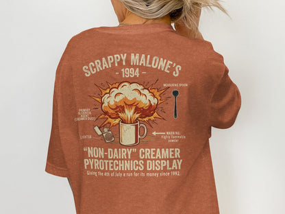 Scrappy Malone's Creamer Pyrotechnics Tee - '90s Nostalgia