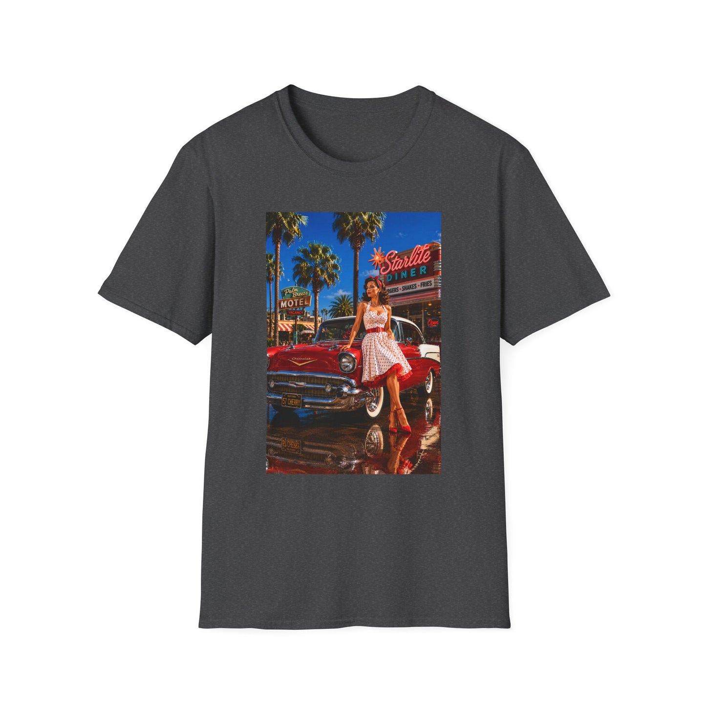 Retro Diner Tee — 'Starlite Diner' Vintage 1950s Pinup T-Shirt