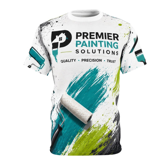 Premier Painting Solutions Brushstroke Tee — Painting Company Logo Shirt