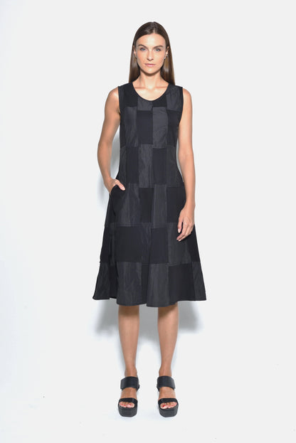 Sleeveless Chessboard dress