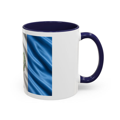 Guatemala Flag Accent Coffee Mug – 11/15oz Patriotic National Emblem Ceramic Mug