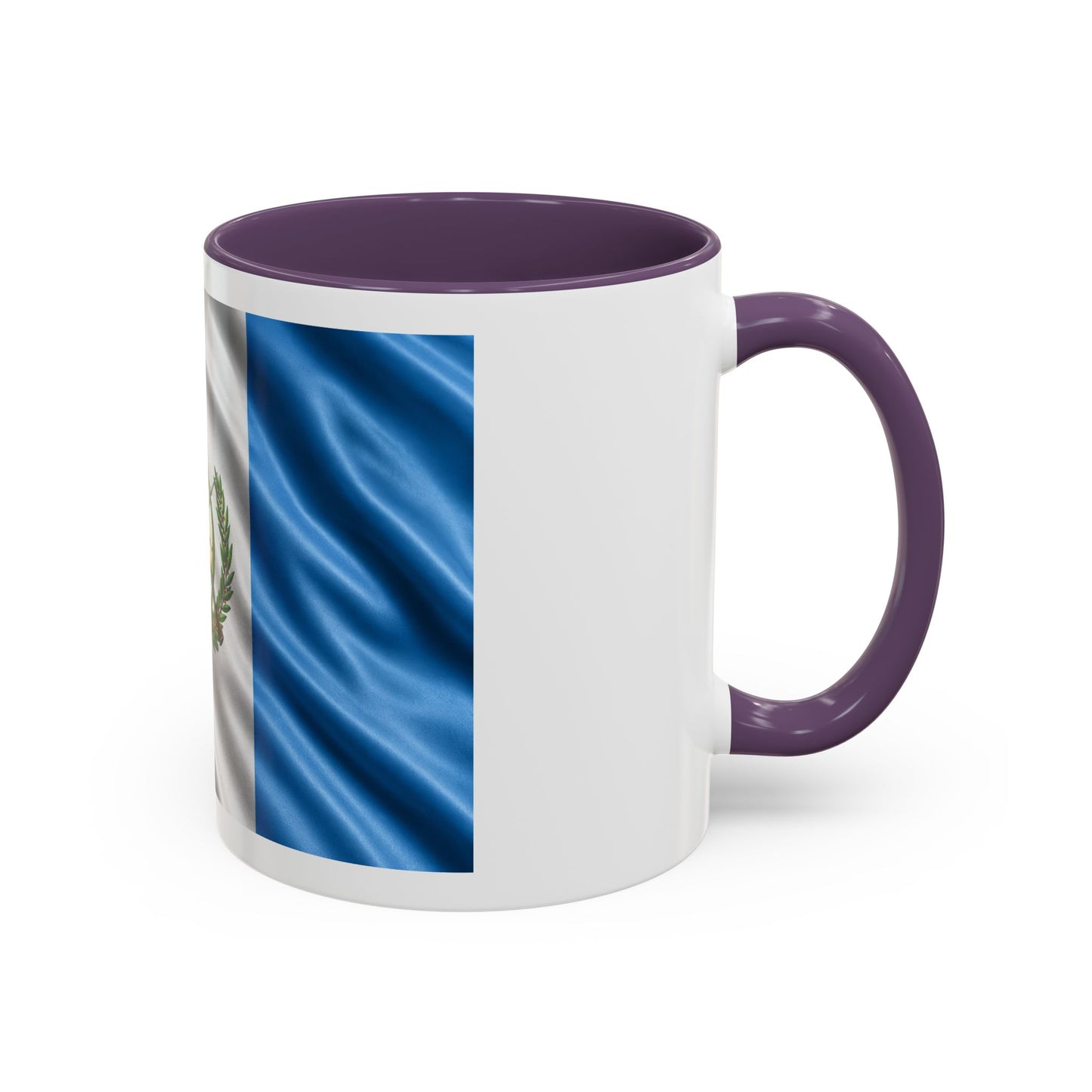 Guatemala Flag Accent Coffee Mug – 11/15oz Patriotic National Emblem Ceramic Mug