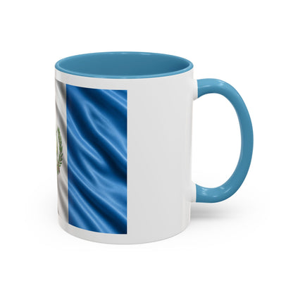 Guatemala Flag Accent Coffee Mug – 11/15oz Patriotic National Emblem Ceramic Mug