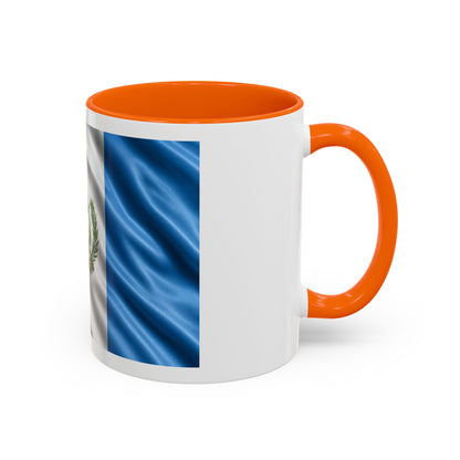 Guatemala Flag Accent Coffee Mug – 11/15oz Patriotic National Emblem Ceramic Mug
