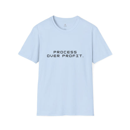 Process Over Profit T-Shirt — Minimalist Motivational Tee for Creators & Entrepreneurs