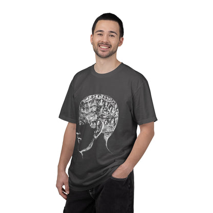 Youth Profile Collage T-Shirt — Vintage Silhouette Art Tee