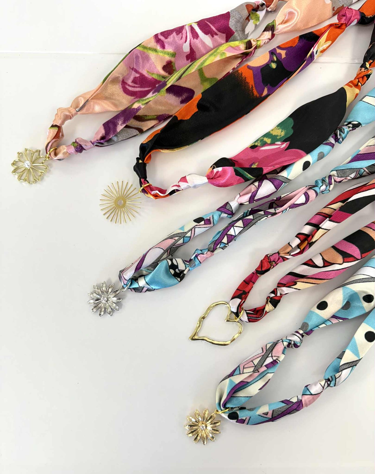 Scarf necklaces