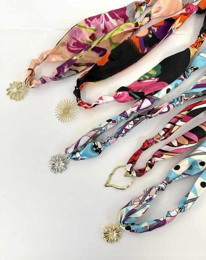Scarf necklaces