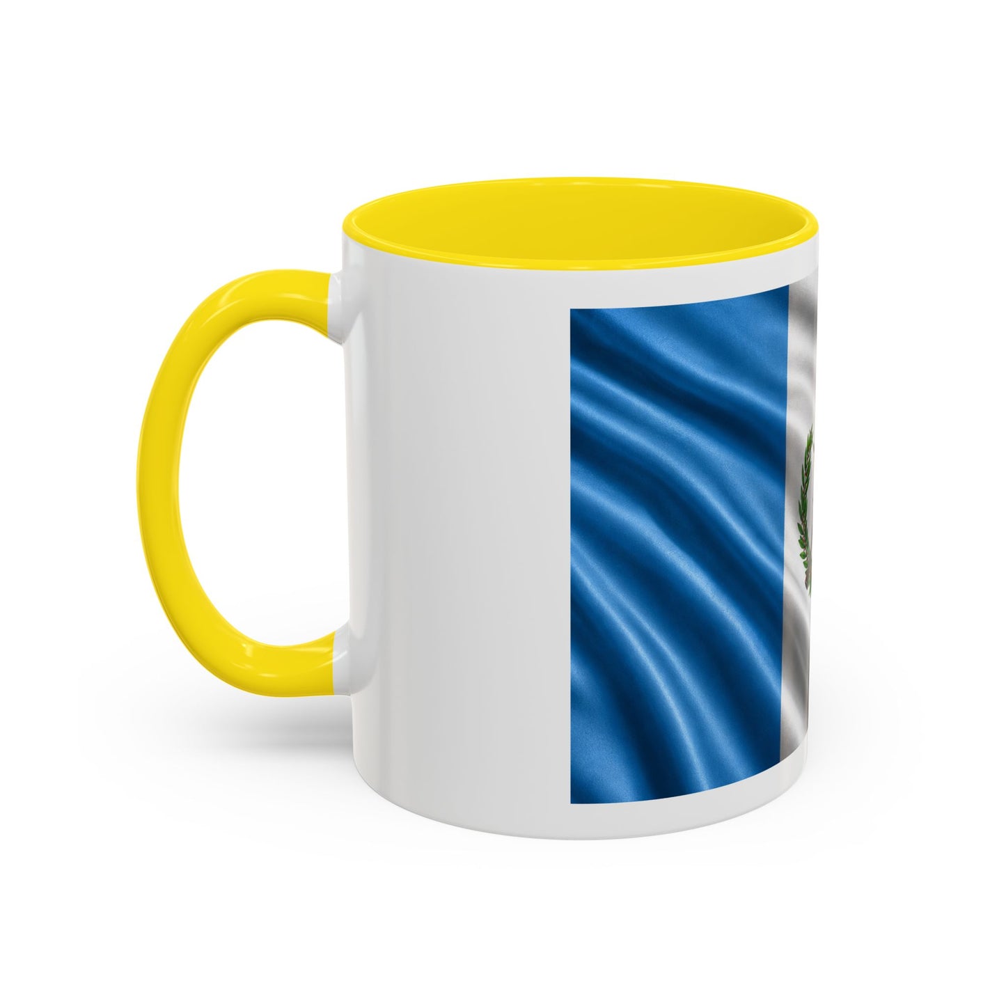 Guatemala Flag Accent Coffee Mug – 11/15oz Patriotic National Emblem Ceramic Mug