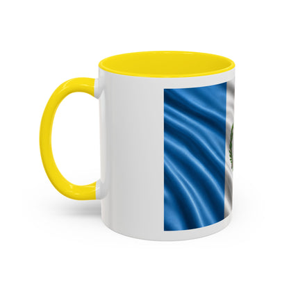 Guatemala Flag Accent Coffee Mug – 11/15oz Patriotic National Emblem Ceramic Mug