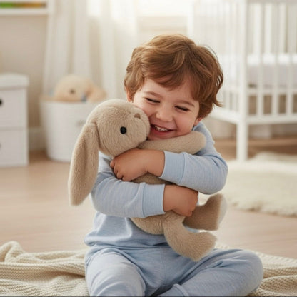 Long Ear Bunny Stuffed Animal - 14" Ultra Soft Plush | Cream