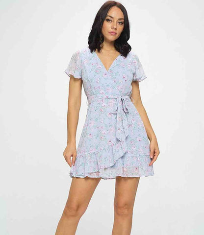 Delaney Floral Dress - Lilac