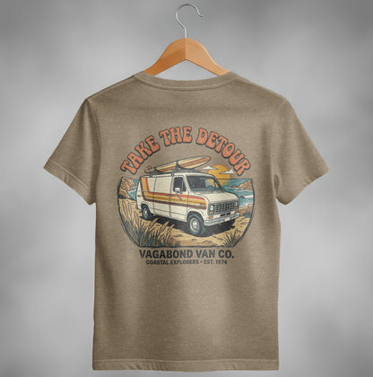 Take The Detour Retro Surf Van T-Shirt