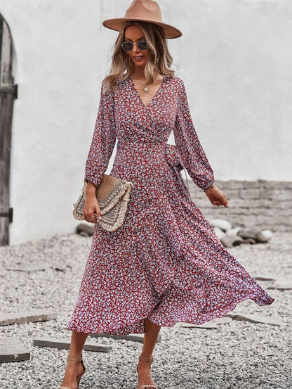Miss Sparkling | Printed Midi Dress