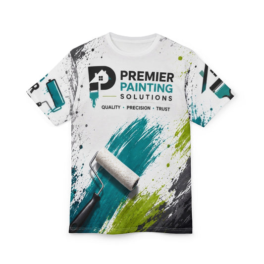 Premier Painting Solutions Brushstroke Tee — Painting Company Logo Shirt