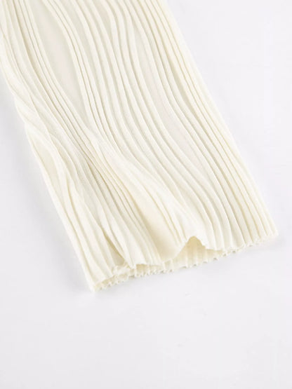 Off-Shoulder Textured Knit Maxi Dress