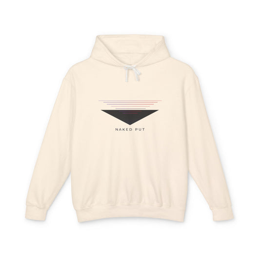 Naked Put Hoodie — Lightweight Hooded Sweatshirt with 'naked put' Graphic