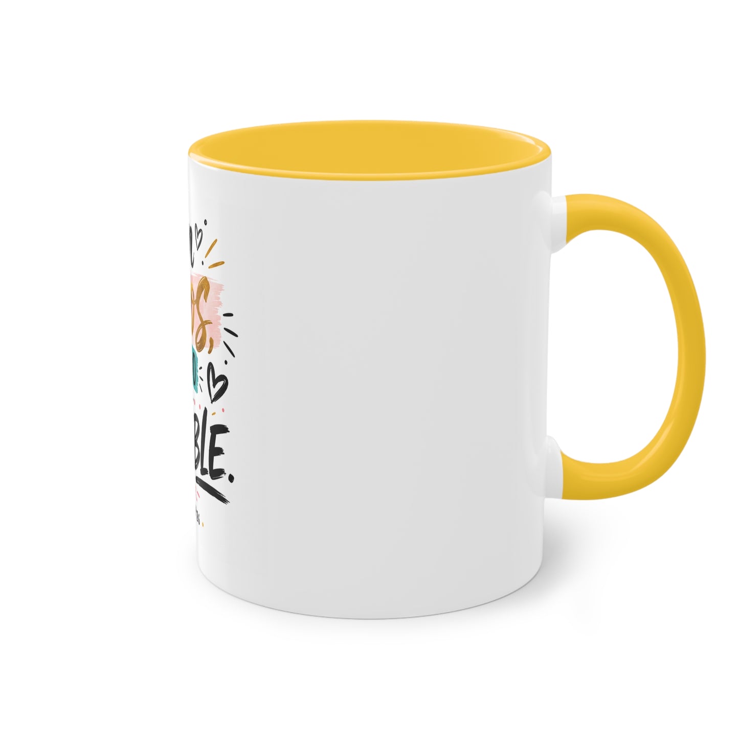 Coffee Mug — "Con Dios Todo Es Posible" Inspirational Spanish Scripture 11oz