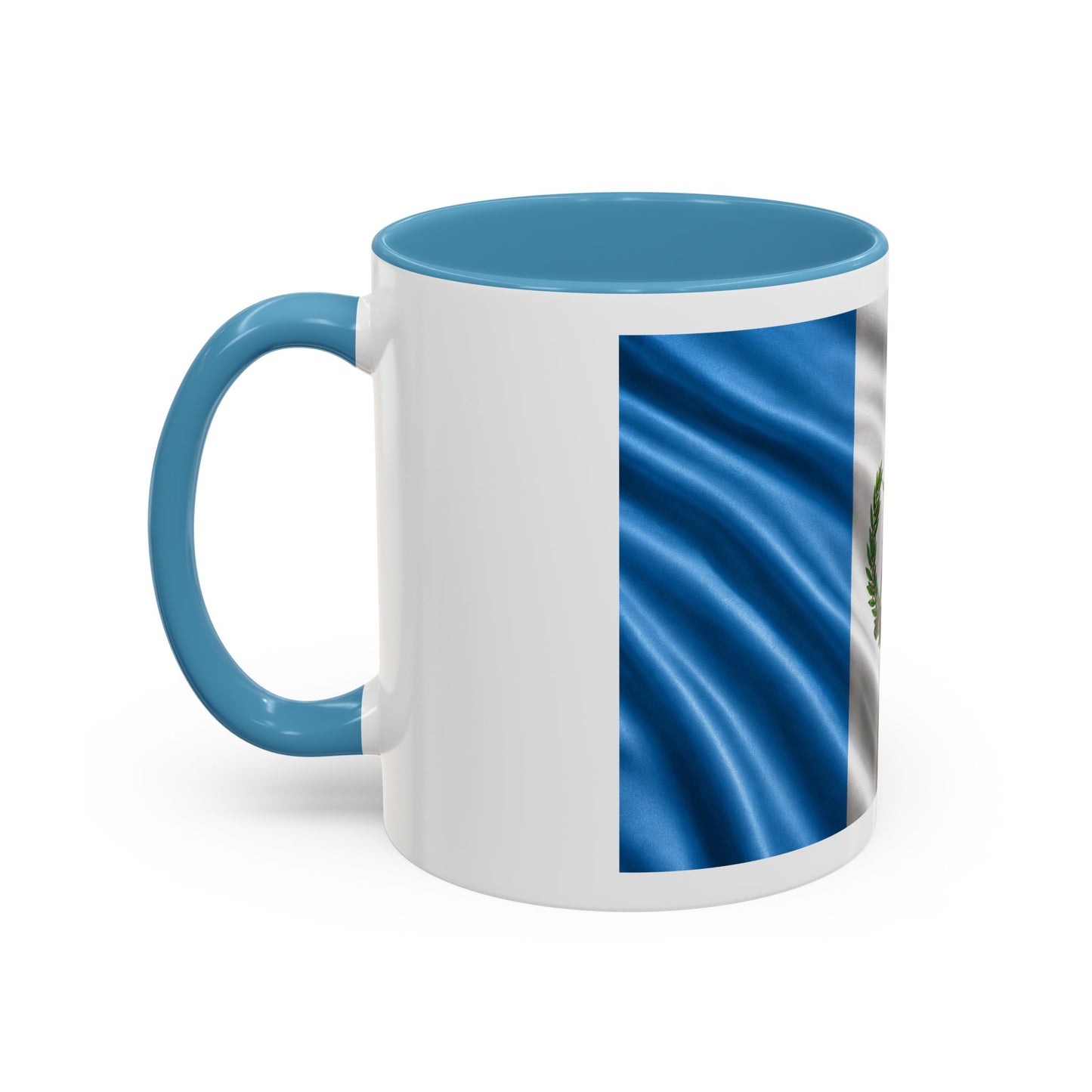 Guatemala Flag Accent Coffee Mug – 11/15oz Patriotic National Emblem Ceramic Mug