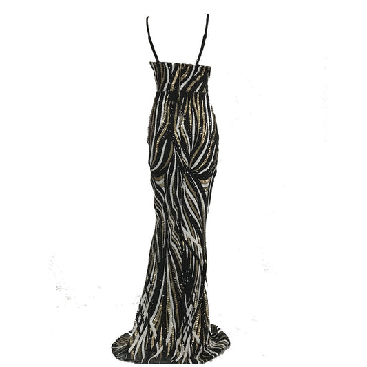 Sling Strapless Back Sequined Mermaid Evening Dress See size chart under “more details”